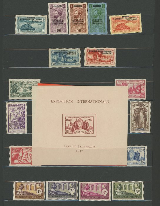 Image 2 of French Colony 1936 - Quote: over €2,500 - AEF - Beautiful consistent set, mint, including NSC, ‘Fre