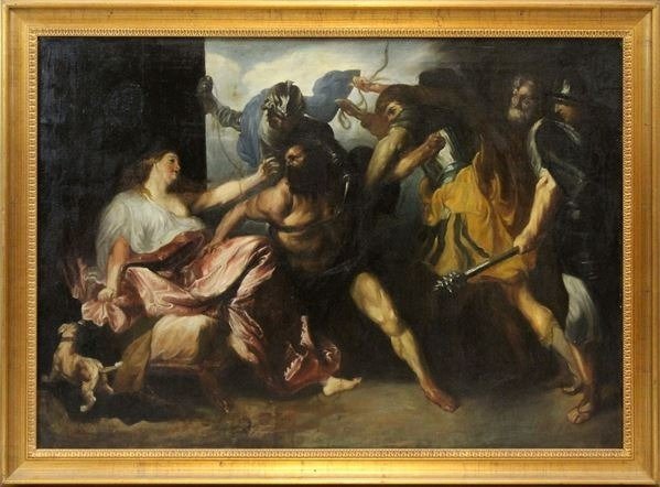 Image 2 of Scuola Italiana (XVIII-XIX), da Van Dyck - Cattura di Sansone