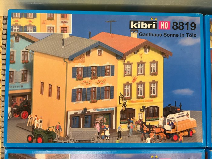 Image 2 of Kibri H0 - 8819, 8820, 8821, 8822 - Scenery - 4 Tölz houses building kits