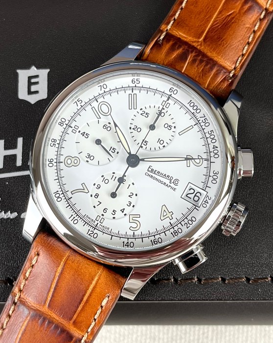 Preview of the first image of Eberhard & Co. - ‘NO RESERVE PRICE’ Traversetolo Chronograph Date Automatic - 31051.1-LTH - Men - 2.
