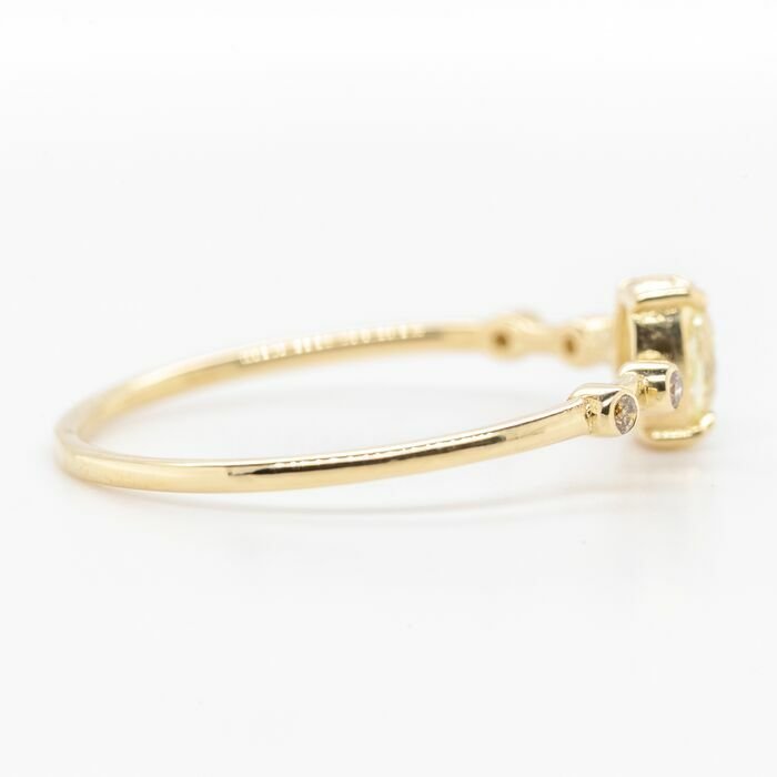 Image 3 of No reserve price - 0.34 tcw - 14 kt. Yellow gold - Ring Diamond