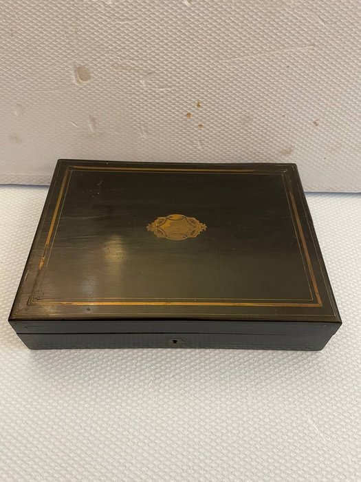 Preview of the first image of Box, Container - Brass, Wood - Late 19th century.