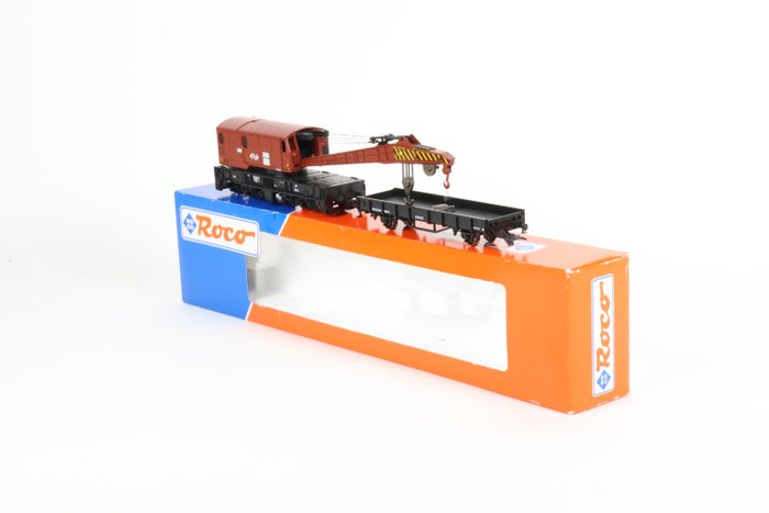 Image 2 of Roco H0 - 46801 - Freight wagon set - Digitally controllable accident crane - NS