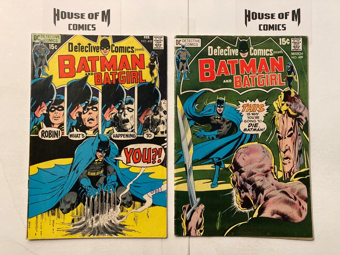 Preview of the first image of Detective Comics (Featuring Batman) # 408 & 409 Silver Age Gems! - Neal Adams art & covers! Mid to.