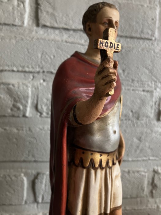 Image 2 of Sculpture, Saint Expedit (Pieraccini) - Plaster polychrome - Early 20th century