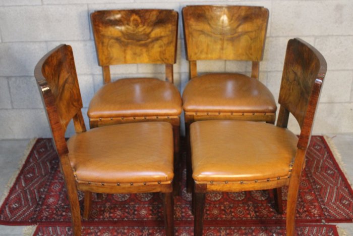 Image 2 of Italian Art Deco Chairs (4)