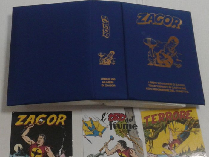 Image 2 of Zagor - 100x Cartoline - Set completo con Album + libretto