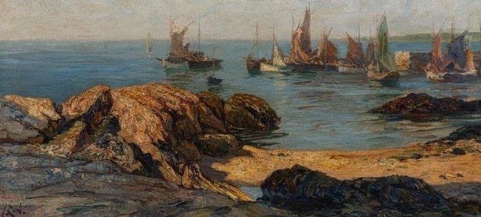 Preview of the first image of Jacobus Abraham Zon (1872-1932) - Haven van Concarneau.