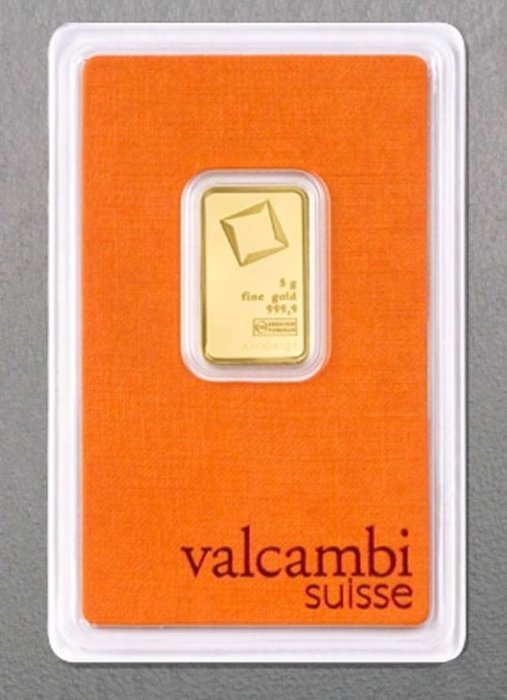 5克 - 金色 - 瑞士Valcambi