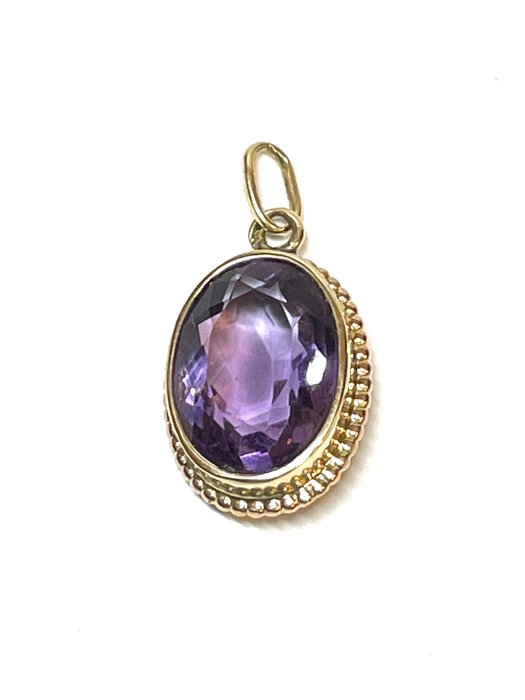 Preview of the first image of 14 kt. Gold - Pendant Amethyst.