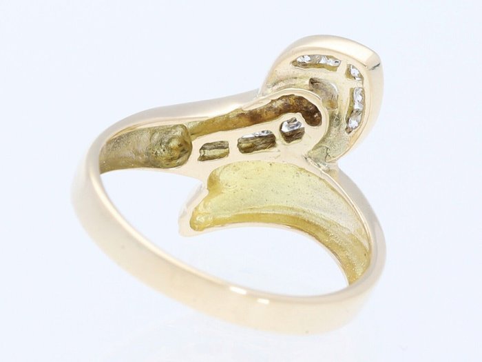 Image 3 of 14 kt. Yellow gold - Ring - 0.40 ct Diamond