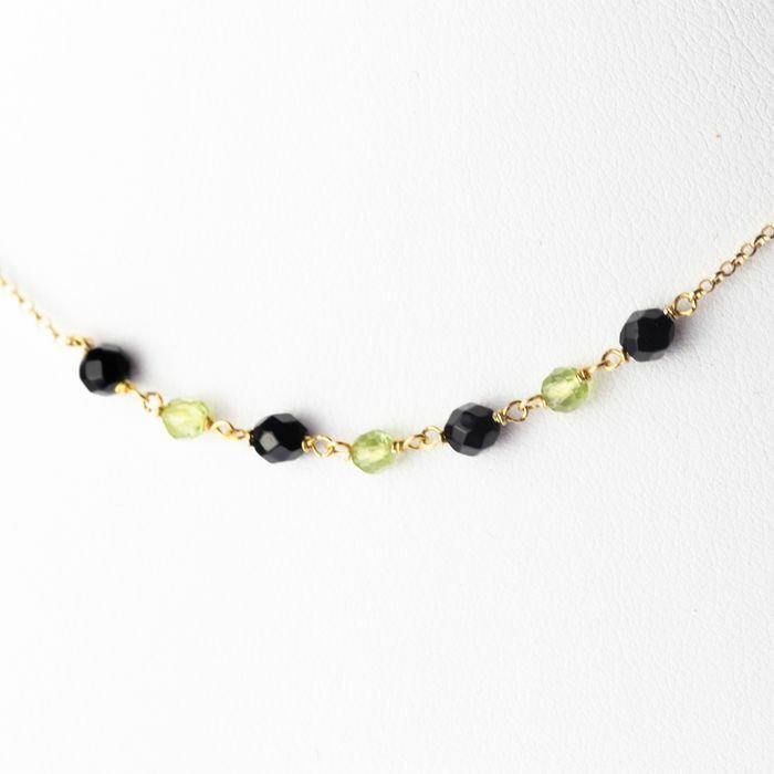 Image 2 of Intini Jewels - 18 kt. Gold, Yellow gold - Necklace - 6.00 ct Peridot - Agate