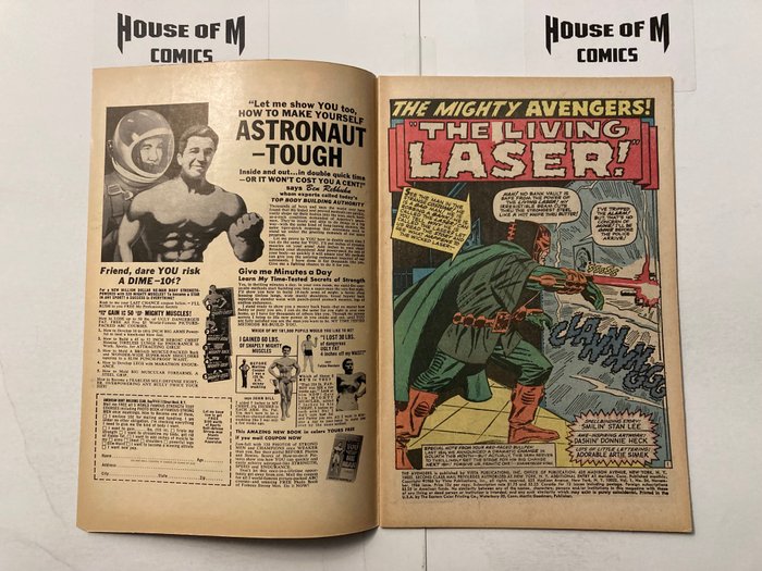 Image 3 of Avengers # 34 & 35 Silver Age Gems! "The Living Laser!" & "The Light That Failed!" - Captain Americ