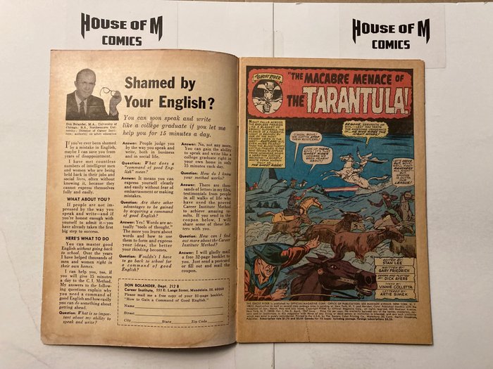 Image 3 of Ghost Rider # 2 & 3 Silver Age Gems! "The Macabre Menace of the Tarantula" &"Circus of Fear!" - Wes