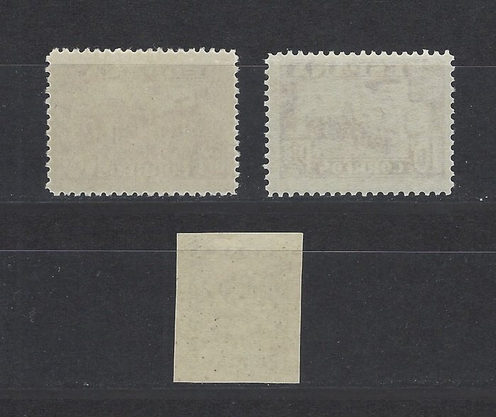 Image 2 of Spain 1936 - ‘Junta de Defensa Nacional’ stamps, colour varieties - Edifil Esp. nº 803cca + 809cc +
