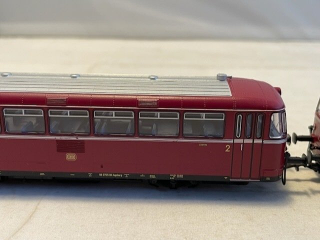 Image 3 of Märklin H0 - 39978 - Railcar - Rail bus with trailer series VT 98.9 - (8458) - DB