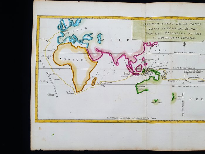Image 3 of globe, World Map, Southern Terrestriale Palnisphere, Australia, South America, Patagonia, Africa; E