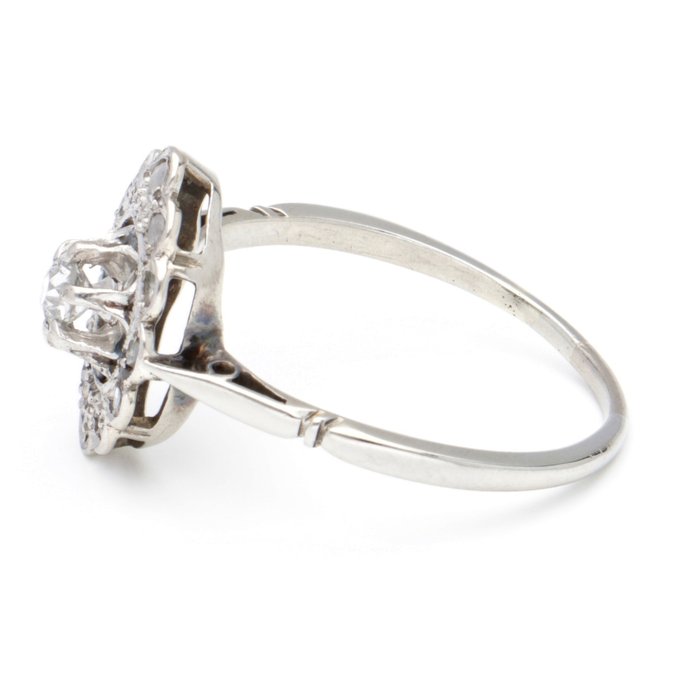 Image 3 of No reserve - 18 kt. White gold - Ring - 0.07 ct Diamond