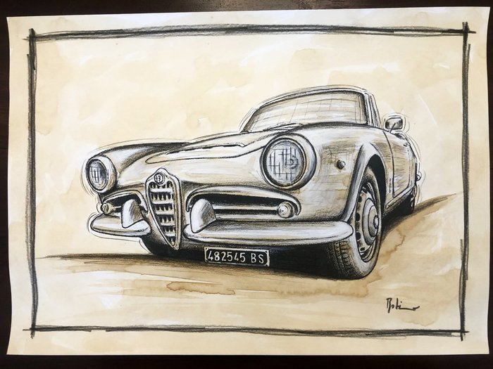 Preview of the first image of Picture/artwork - alfa Romeo Giulia Spider - Alfa Romeo - After 2000.