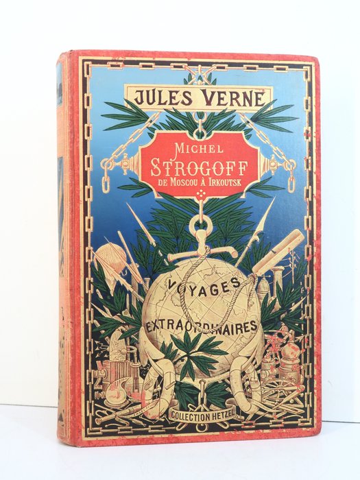 Preview of the first image of Jules Verne / J. Férat - Michel Strogoff [Cartonnage au globe doré ou à la Mappemonde] - 1903.