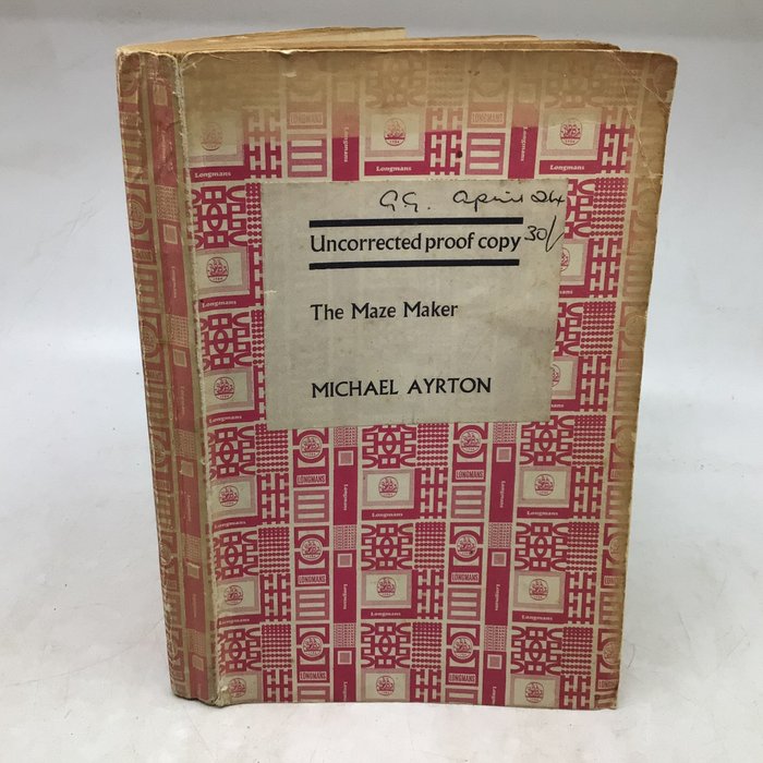 Preview of the first image of Michael Ayrton - The Maze Maker (UK Uncorrected Proof Copy) - 1967.