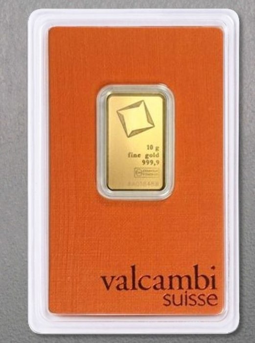 10克 - 金色 - 瑞士Valcambi