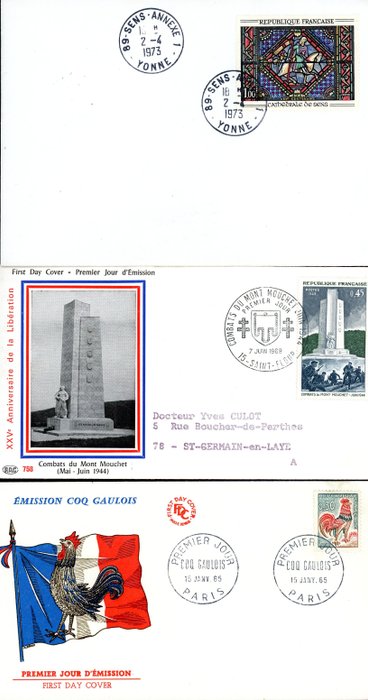 Image 3 of France - Bulk 275 first day covers between 1960 and 1980