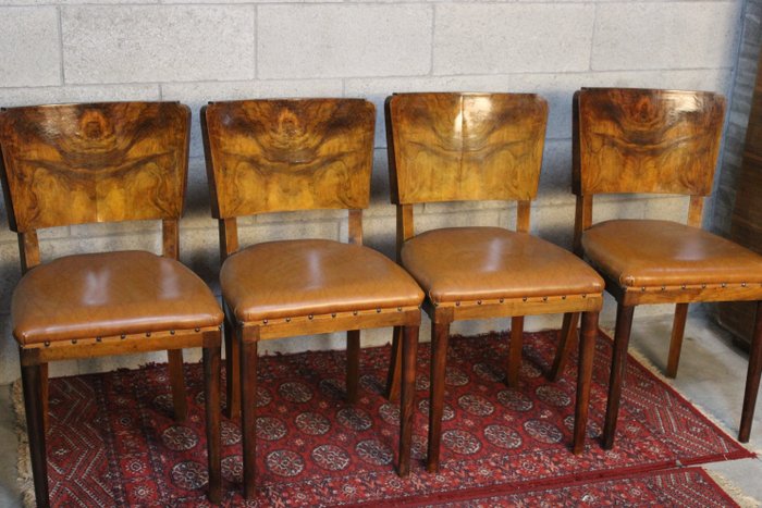 Italian Art Deco Chairs (4)