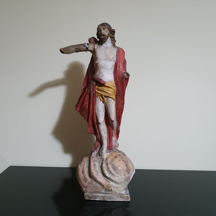 Beeld, Christus, (54 cm.) - Papier-maché - 18e eeuw