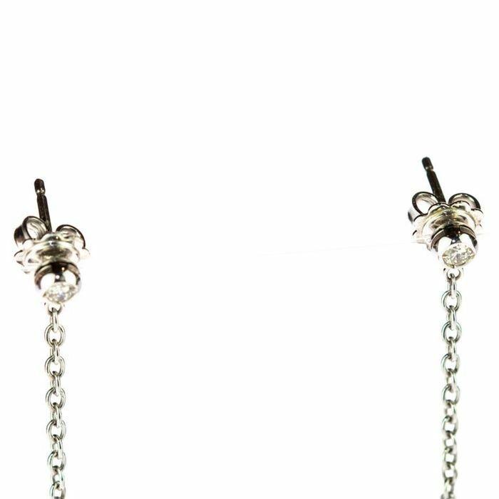 Image 3 of Intini Jewels - 18 kt. Gold, White gold - Earrings Diamond - Onyx
