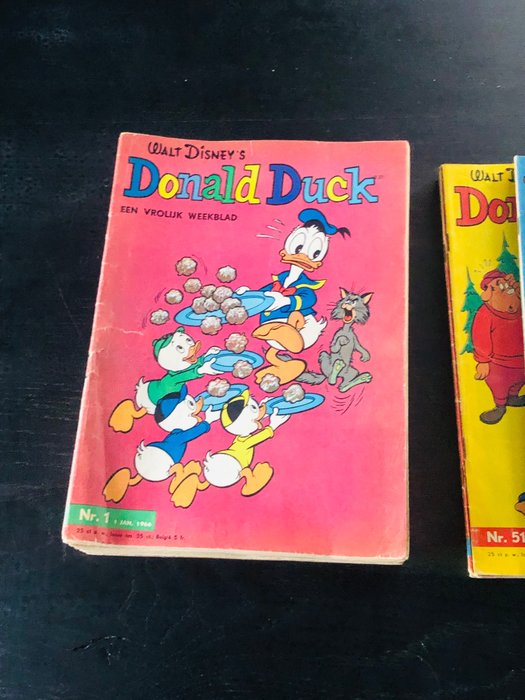 Image 2 of Donald Duck - Jaargang 1966 Compleet 53 nummers - Stapled - First edition