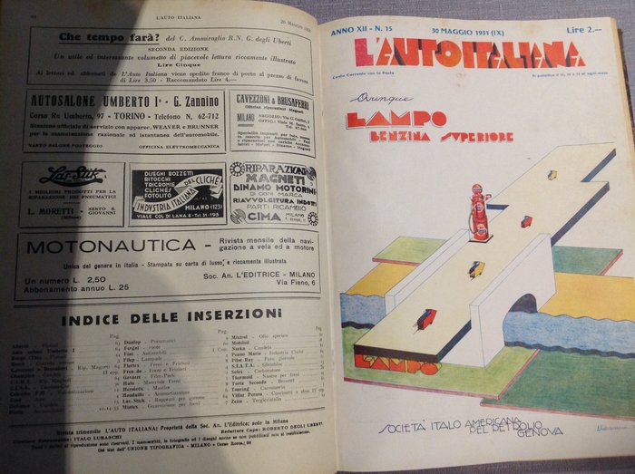 Image 3 of Books - L'Auto Italiana. Dal n.ro 13 del 10 maggio 1931 al n.ro 24 del 30 Agosto 1931 - L'Auto Ital