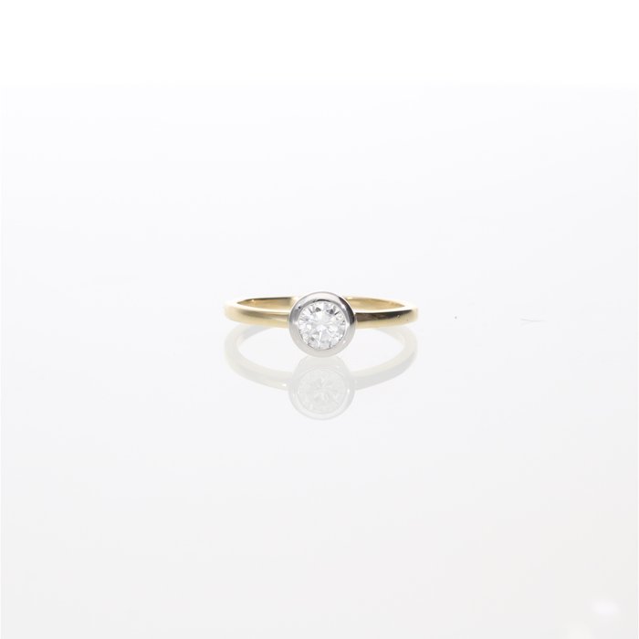 Preview of the first image of 10 kt. Yellow gold - Ring - 0.50 ct.