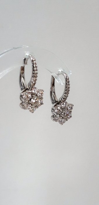 Image 2 of Crivelli - 18 kt. White gold - Earrings - 1.69 ct Diamond