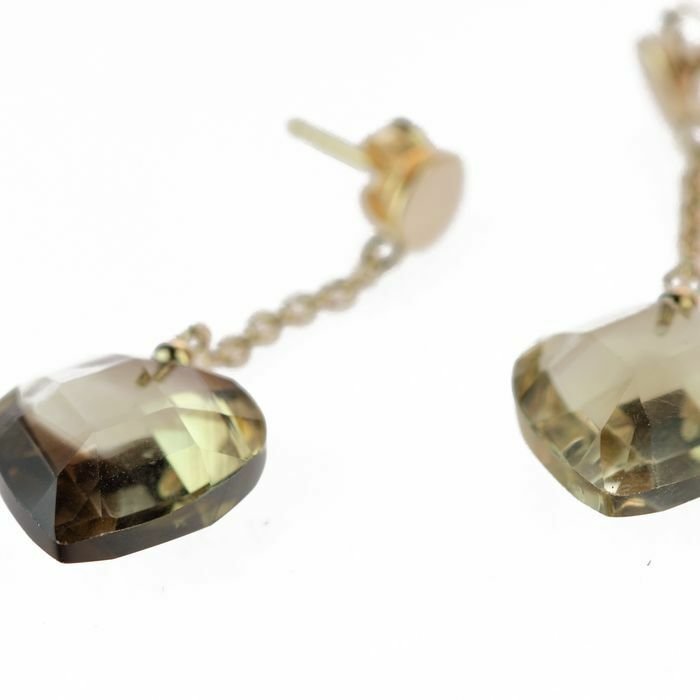 Image 3 of Intini Jewels - 18 kt. Gold, Yellow gold - Earrings - 22.00 ct Citrine