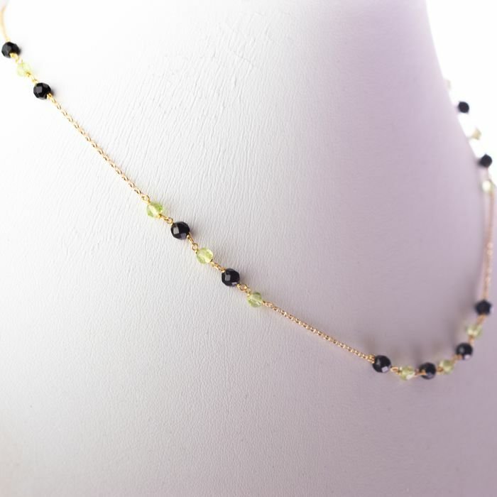Image 3 of Intini Jewels - 18 kt. Gold, Yellow gold - Necklace - 6.00 ct Peridot - Agate