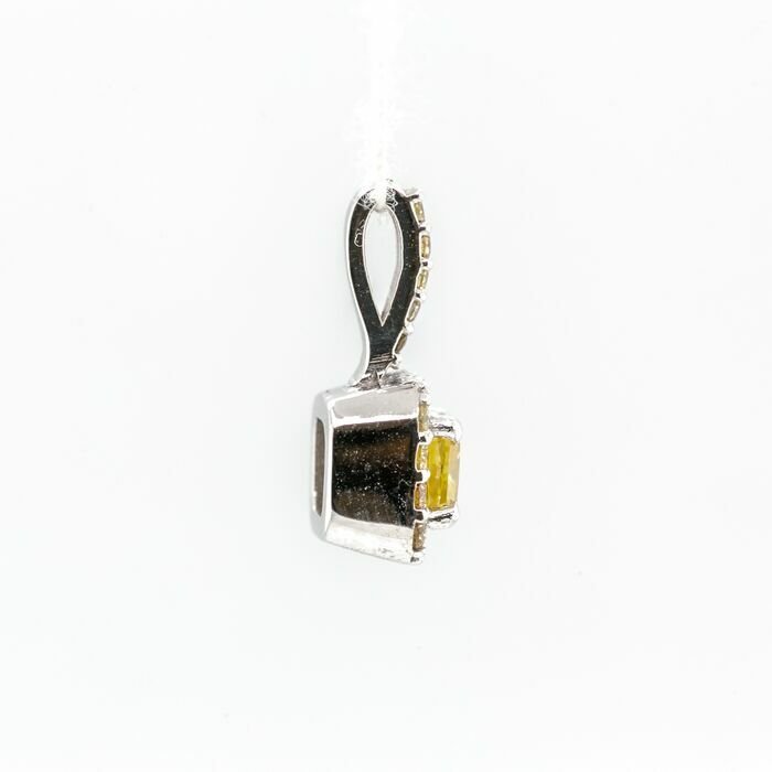 Image 3 of No reserve price - 0.40 tcw - 14 kt. White gold - Pendant Diamond