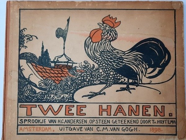 Preview of the first image of Th. van Hoytema - Twee hanen - 1898.