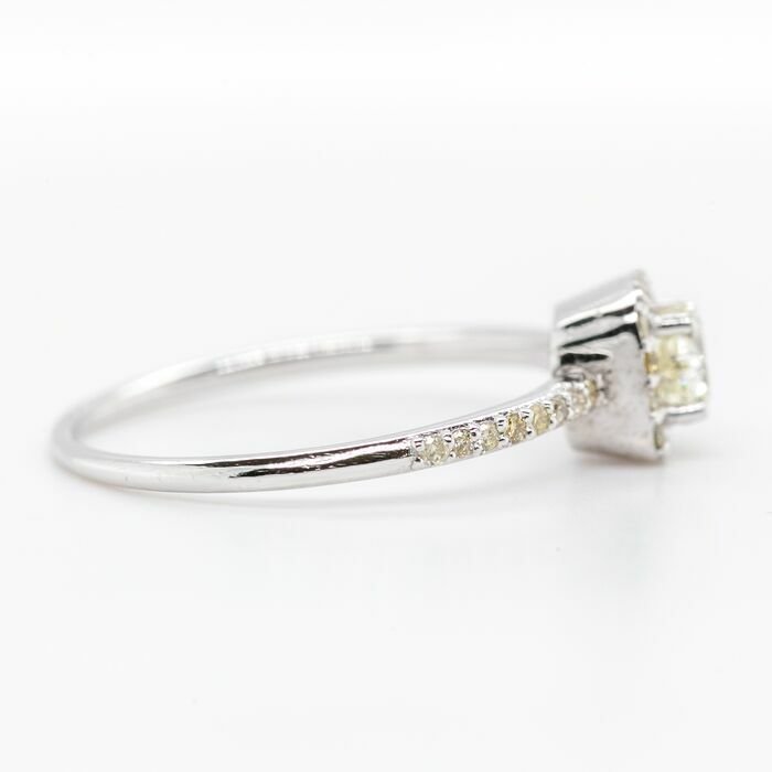Image 3 of No reserve price - 0.53 tcw - 14 kt. White gold - Ring Diamond