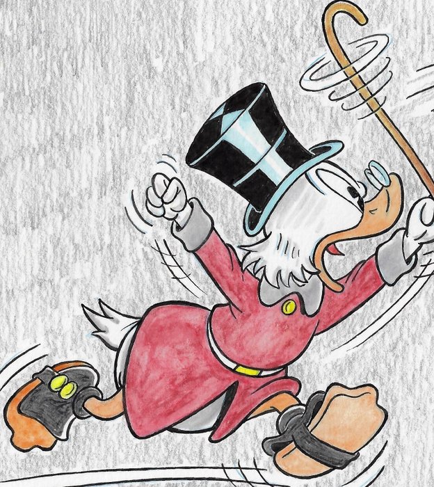 Image 2 of Uncle Scrooge - Bad Ratface! - Original colour drawing by Millet
