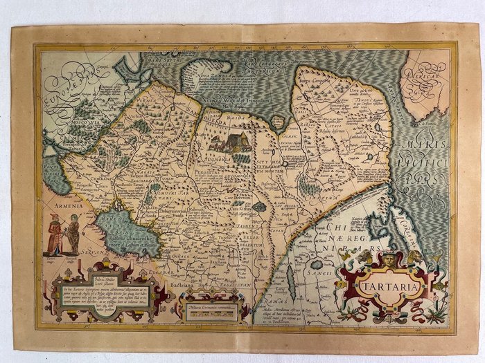 Preview of the first image of Russia, Sibirien, Russland, Zentralasien, Korea, Atlantik, China; Jodocus Hondius - Tartaria - 1601.