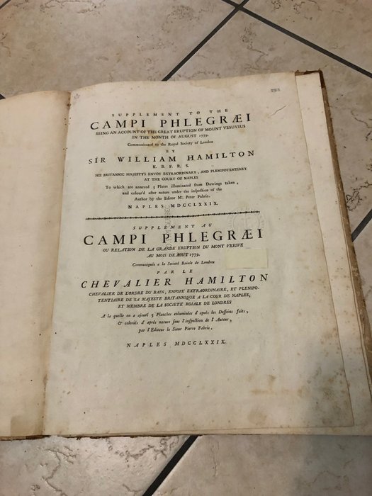 Preview of the first image of William Hamilton - Supplement to the Campi Phlegraei - Being an Account of the Great Eruption of Mo.