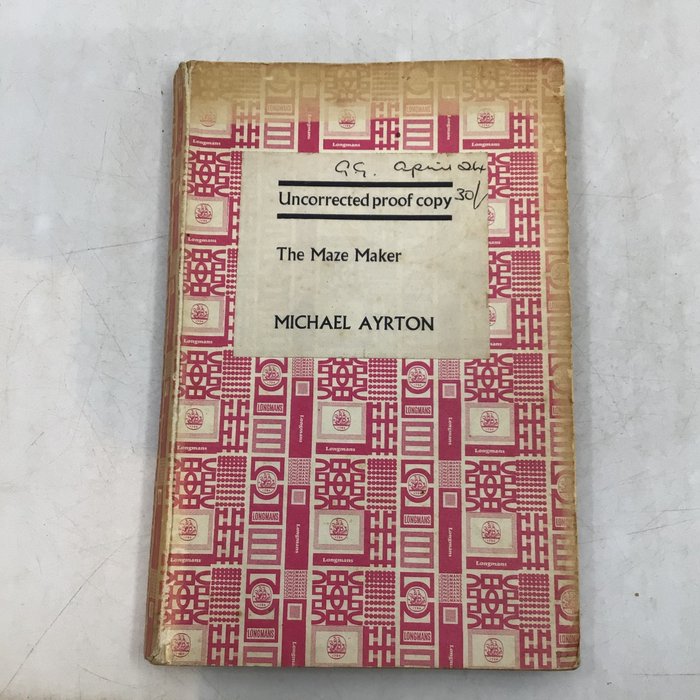 Image 2 of Michael Ayrton - The Maze Maker (UK Uncorrected Proof Copy) - 1967