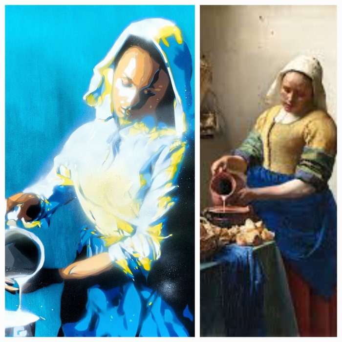 Image 3 of Akore (1976) - 'The Evolution of the Milkmaid' (Hommage to Vermeer)