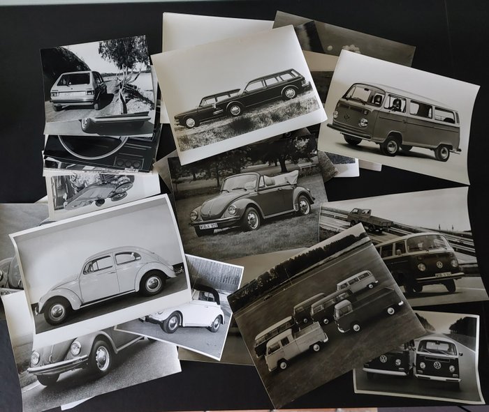 Preview of the first image of Photograph - Lot de 64 photos de presse volkswagen - Volkswagen - 1970-1980.