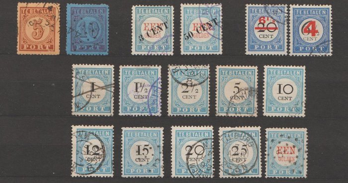 Image 2 of Netherlands 1870/1907 - A collection of postage due stamps