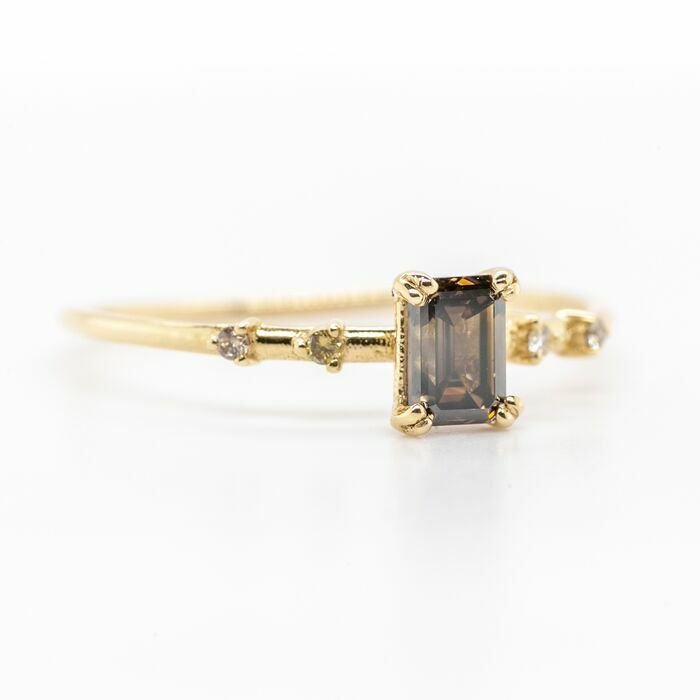 Image 2 of No Reserve Price - 0.56 tcw - 14 kt. Yellow gold - Ring Diamond