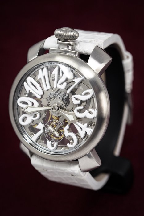 Preview of the first image of GaGà Milano - Skeleton 48MM Satin - 5310.01 + FREE SHIPPING - Men - 2011-present.