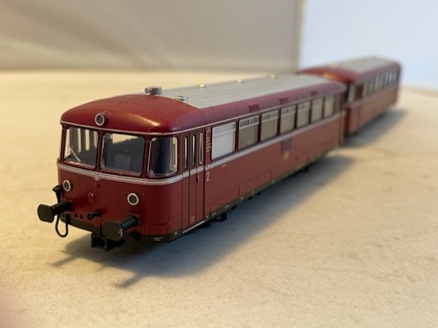 Image 2 of Märklin H0 - 39978 - Railcar - Rail bus with trailer series VT 98.9 - (8458) - DB