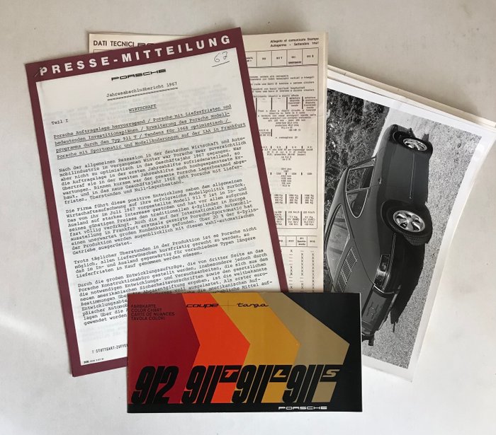 Preview of the first image of Brochures/catalogues - 911 912 - Porsche - 1960-1970.